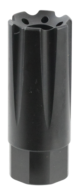 TacFire MZ10209MM Linear Compensator Black Nitride Steel with 1/2"-36 tpi Threads, 2.26" OAL, 0.87" Diameter & Forward Style for 9mm Luger AR-Platform
