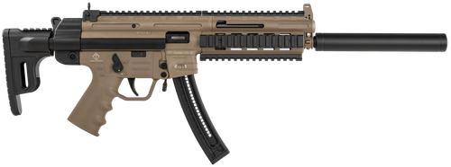 GSG GSG215GERGGSG1622T GSG-16  Full Size 22 LR 22+1 16.25" Black Tan Polymer Receiver Black Collapsible w/Storage Compartment Stock Right Hand