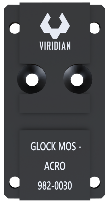 Viridian 9820030 RFX45 Glock MOS Mounting Adapter  Black Anodized