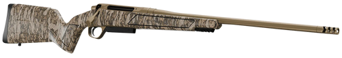 Christensen Arms 8011501200 Evoke  Full Size 243 Win 4+1 20" Flat Dark Earth Cerakote #4 Contour Threaded Barrel, Mossy Oak Bottomland Fixed Hybrid Hunter w/Picatinny Rail Synthetic Stock