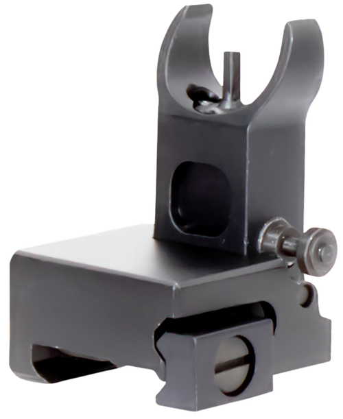 Aim Sports MT200 AR Low Profile Front Flip Up Sight  Black Anodized Low Profile for AR-15
