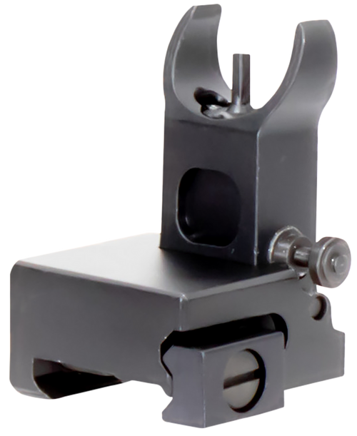 Aim Sports MT200 AR Low Profile Front Flip Up Sight  Black Anodized Low Profile for AR-15