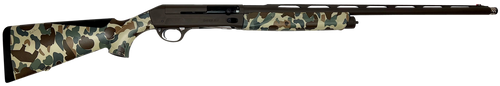 Sauer SASA1226CBFBOS SL-5 Waterfowl 12 Gauge 3.5" 3+1 26", Brown Cerakote Barrel/Rec, Fred Bear Old School Camo Furniture, LPA Front Sight, 5 Ext. Chokes Included