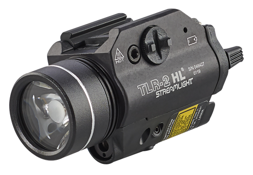 Streamlight 69261 TLR-2 HL Gun Light  Black Anodized 1,000 Lumens White LED Red Laser