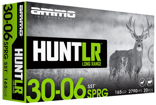 Ammo Inc 3006165SSTA20 Hunt Long Range 30-06Springfield 165gr Super Shock Tip 20 Per Box/10 Case