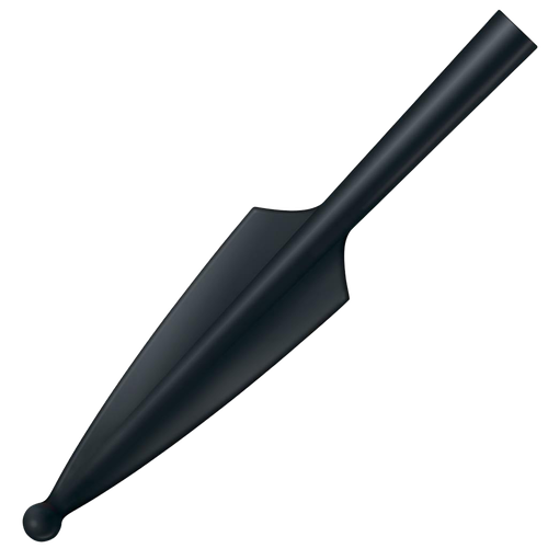 Cold Steel CS92R95 Spear Head Trainer 10.66" Fixed Plain Black Santoprene Blade 6.33" Black Santoprene Handle
