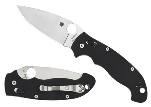 Spyderco C95GP2 Manix 2  XL 3.85" Folding Plain Satin CPM S30V SS Blade/Black Textured G10 Handle Includes Pocket Clip