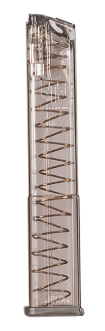 ETS Group SMKGLK18G2 Pistol Mags  31rd 9mm Luger Compatible w/ Glock 18 Smoke Polymer
