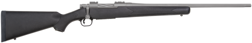 Mossberg 28005 Patriot  243 Win 5+1 22" Stainless Cerakote Fluted Barrel, Stainless Cerakote Receiver Drilled & Tapped, Black Fixed Synthetic Stock, Right Hand