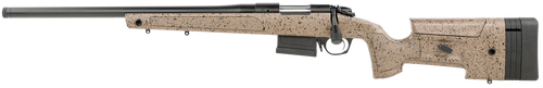 Bergara Rifles B14S351LC B-14 HMR 308 Win 5+1 20" Graphite Black Cerakote Barrel, Black Speckled Brown Molded w/Mini-Chassis, Adjustable LOP & Cheek Piece Stock, Left Hand