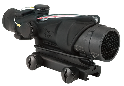 Trijicon 100226 ACOG  Black Hardcoat Anodized 4x32mm Illuminated Red Chevron Reticle
