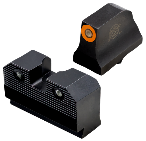 XS Sights GLR204P6N R3D 2.0 Night Sight Set Orange Tritium Front/Black Oxide Frame, Compatible w/ Glock
