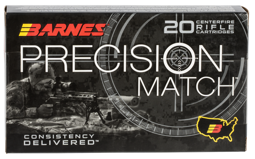 Barnes Bullets 30740 Precision Match  300Win Mag 220gr Open Tip Match Boat Tail 20 Per Box/10 Case