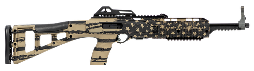 Hi-Point 995TSFLGFDE 995TS Carbine 9mm Luger 16.50" 10+1, FDE American Flag, Skeletonized Stock, Adjustable Sights