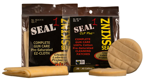 Seal 1 SS-12 Seal SKINZ Cleaning Patches/Cloths 270-30 Cal 1.75" Cotton