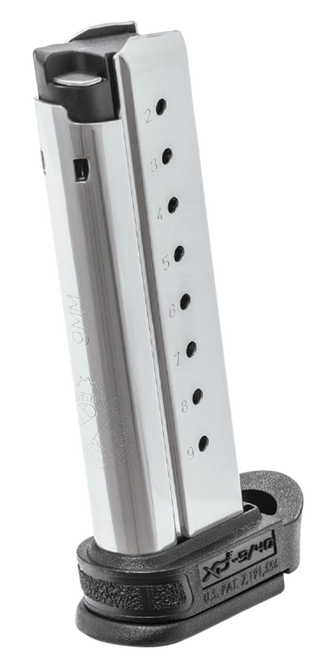 Springfield Armory XDE09091 XD-E  9rd Detachable w/Extended Sleeve 9mm Luger Stainless Steel
