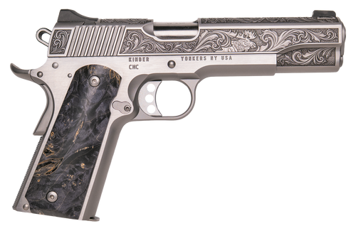 Cnc Firearms CNCWILDLIFE45 Kimber 1911 Wildlife Sports South Exclusive 45 ACP 7+1 5" Burled Maple Wood Grip