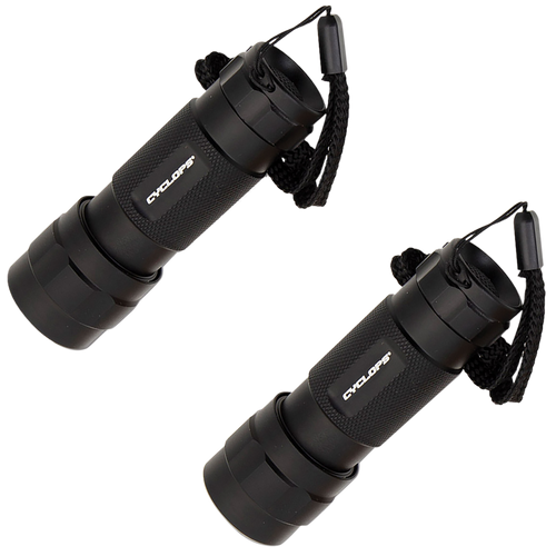 Cyclops CYCFL142PK 14 LED Flashlight  Black Anodized 80 Lumens White  14 LED