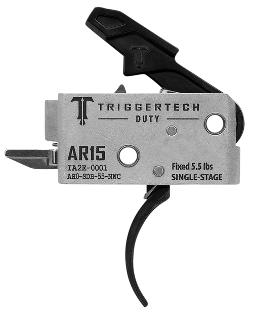 TriggerTech AH0SDB55NNC Duty Mil-Spec Single-Stage Curved 5.5 lbs Draw Weight Fits AR-15