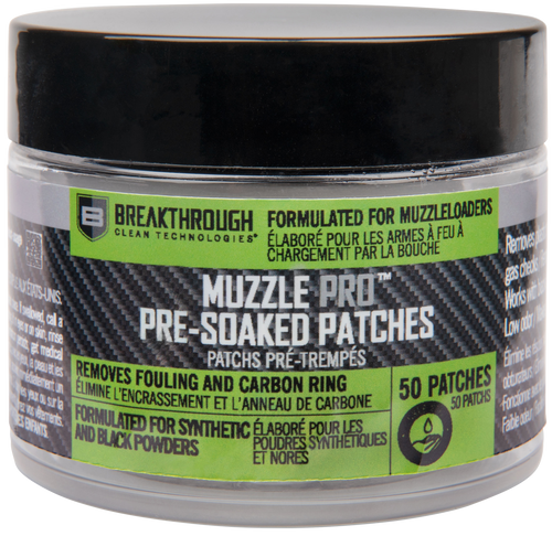Breakthrough Clean BTMZSCP Muzzle Pro Pre-Soaked Patches 50
