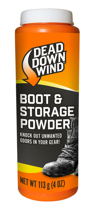 Dead Down Wind 1215N Boot Powder  Odor Eliminator Unscented Scent Cornstarch/Talc 4 oz