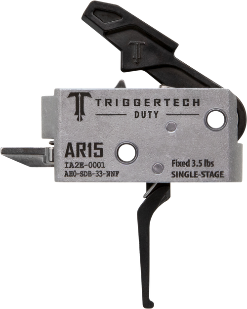 TriggerTech AH0SDB33NNF Duty  Flat Trigger Single-Stage 3.50 lbs Draw Weight Fits AR-15