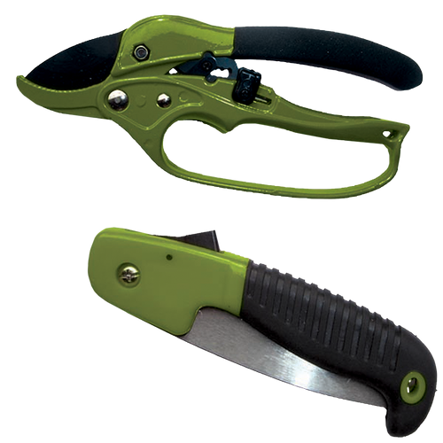HME HCP2 Hunter's Combo Pack 7" Folding Saw Polymer Black with Shears