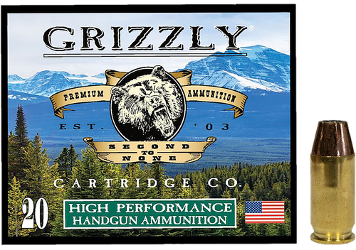 Grizzly Ammo GC45A+P8   45ACP+P 230gr Jacketed Hollow Point 20 Per Box/10 Case