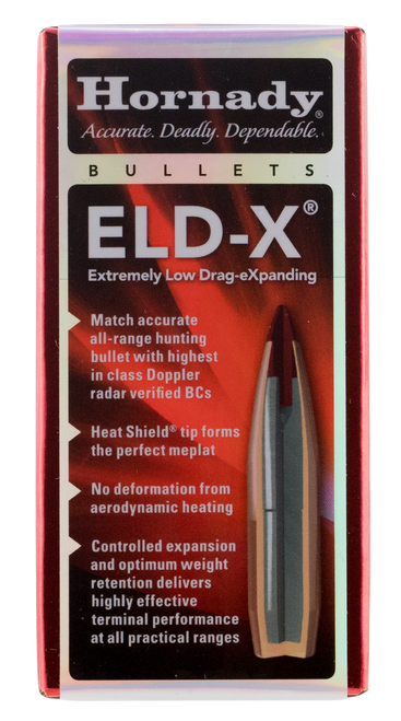 Hornady 25418 ELD-X  25 Cal .257 110 gr Extremely Low Drag eXpanding 100 Per Box/ 25 Case