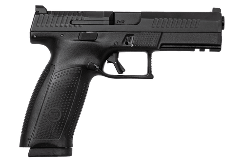 CZ-USA 01550 P-10 F  9mm Luger 10+1 5.10" Black Steel Barrel, Black Nitride Optic Ready/Serrated Steel Slide, Black Polymer Frame w/Picatinny Rail, Ambidextrous