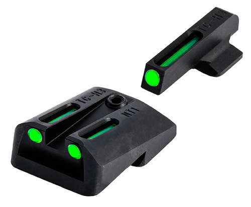 TruGlo TG131NT2 TFO  Green/Tritium/Fiber Optic Front Sight-Green/Tritium/Fiber Optic Rear Sight 1911 Government