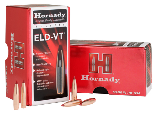 Hornady 25412 ELD-VT  25Cal 95gr 100 Per Box/25Case