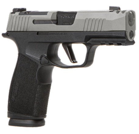 P365X Macro 9mm 3.1" Comp 2Tone SS/Blk 2/17rd