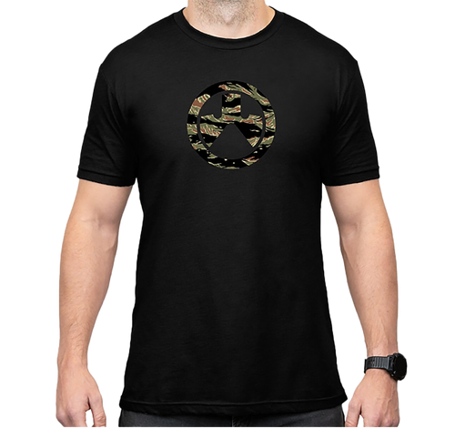 Magpul MAG1292-001-2XL Tiger Stripe Icon  Black Cotton/Polyester Short Sleeve 2XL