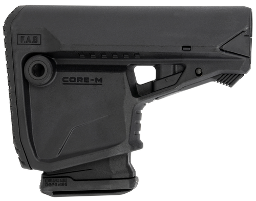 FAB Defense FXGLCOREMAGB GL-Core Survival Buttstock w/Rubber Butt Pad & Built-In Mag Carrier for AR-Platform Compatible w/Mil-Spec & Commercial Tubes Black Polymer (Tube NOT Included)