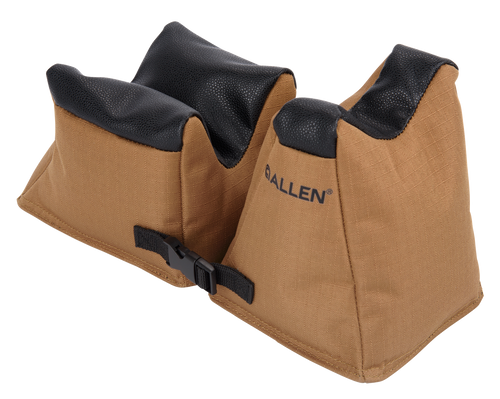 Allen 18411 X-Focus Combo Prefilled Front and Rear Bag, Coyote w/Black Accents Ripstop Polyester, Tacky Grip Bottom Weighs 5.10 lbs., 11.50" L x 5.50" H