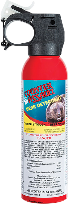 Counter Assault 15067024 Bear Spray  Capsaicin Range 32 ft-7 Seconds 8.10 oz