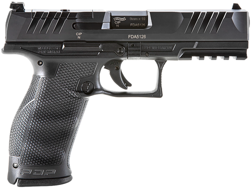 Walther Arms 2858126 PDP Optic Ready 9mm Luger 4.50" 10+1 Black Black Steel Slide Performance Duty Textured Black Polymer Grip