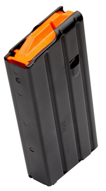 DuraMag 2035041178CPD SS  20rd 350 Legend for AR-15 Black w/ Orange Follower Detachable