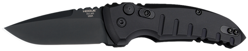 Hogue 24116 A01  2.75" Folding Drop Point Plain Black Cerakote 154CM SS Blade/Matte Black Aluminum Handle