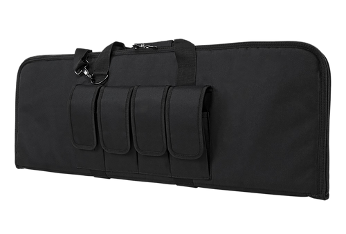 NcStar CVCP2960B36 VISM Carbine Case Black PVC Nylon w/ Lockable Zippers Pockets & Padded Carry Handle