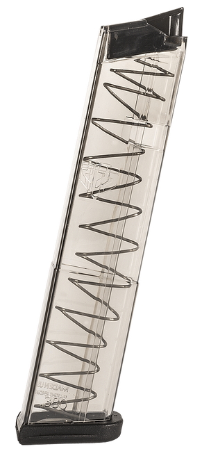 ETS Group GLK4212 Pistol Mags  12rd Extended 380 ACP Compatible w/ Glock 42 Clear Polymer