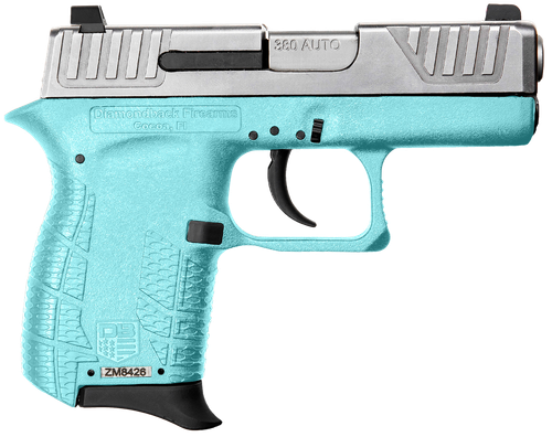 Diamondback DB0100E092 DB380 Gen4 Micro-Compact Frame 380 ACP 6+1, 2.80" Stainless Steel Barrel, Nickel Boron Serrated Stainless Steel Slide, Mint Polymer Frame w/Beavertail & Grip