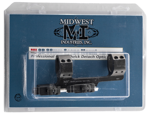 Midwest Industries MIQD30SM 30mm QD Scope Mount/Ring Combo Black Hardcoat Anodized