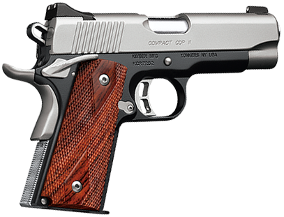 Kimber Mfg.,inc 3200018CA Custom CDP II (CA) 45 ACP 8+1 5" Front Serrations Stainless Steel Slide Brush Polished Front Strap Checkering Laminated Gray/Black Double Diamond Grip