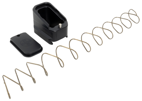 Shield Arms G17ME5BLK Magazine Extension  +5 Extended 40 S&W/9mm Luger  Compatible w/Glock 17/19X/22/34/35/45, Black Anodized Aluminum