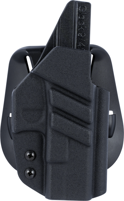 1791 Gunleather TACPDHOWBGLOCKBLKR Tactical Kydex  OWB Black Kydex Paddle Compatible w/Glock Right Hand