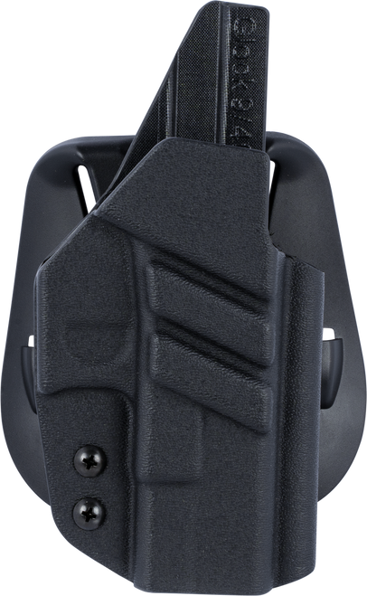 1791 Gunleather TACPDHOWBGLOCKBLKR Tactical Kydex  OWB Black Kydex Paddle Compatible w/Glock Right Hand