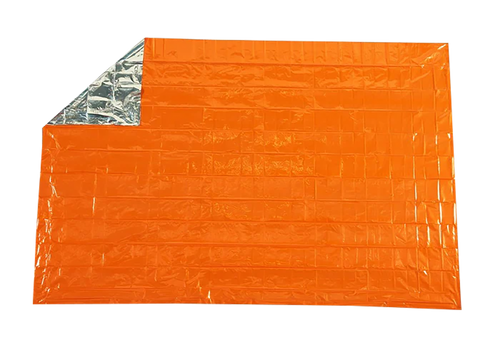 Survive Outdoors Longer 01401701 SOL Survival Blanket Warmth Waterproof Orange Metalized Polyethylene