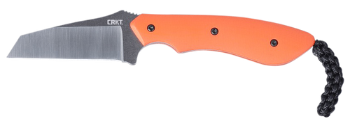 CRKT 2399 S.P.I.T.  2.29" Fixed Plain Satin Stonewashed 8Cr13MoV SS Blade/Orange G10 Handle Includes Sheath